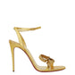 Sandália Christian Louboutin Laço Dourado Tam. 37