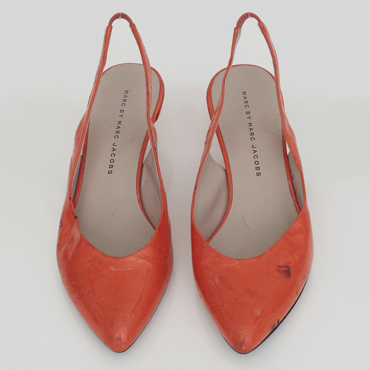 Sapato Marc By Marc Jacobs Verniz Laranja Tam. 37