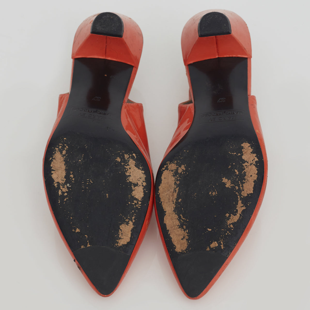 Sapato Marc By Marc Jacobs Verniz Laranja Tam. 37