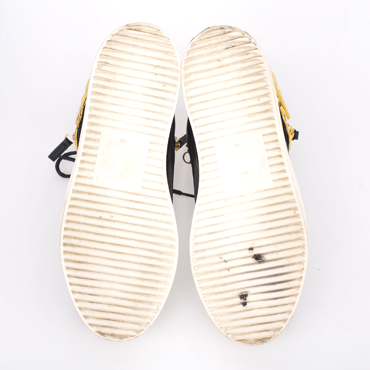 tenis Giuseppe Zanoti Preto com asa dourada tam . 39,5