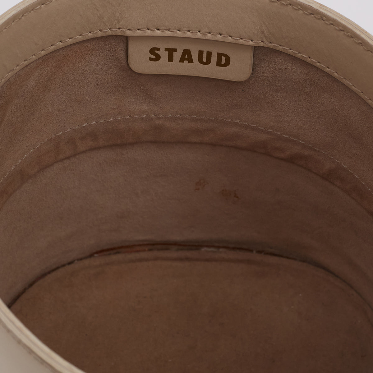 Bolsa Staud Bucket Bisset Off-White