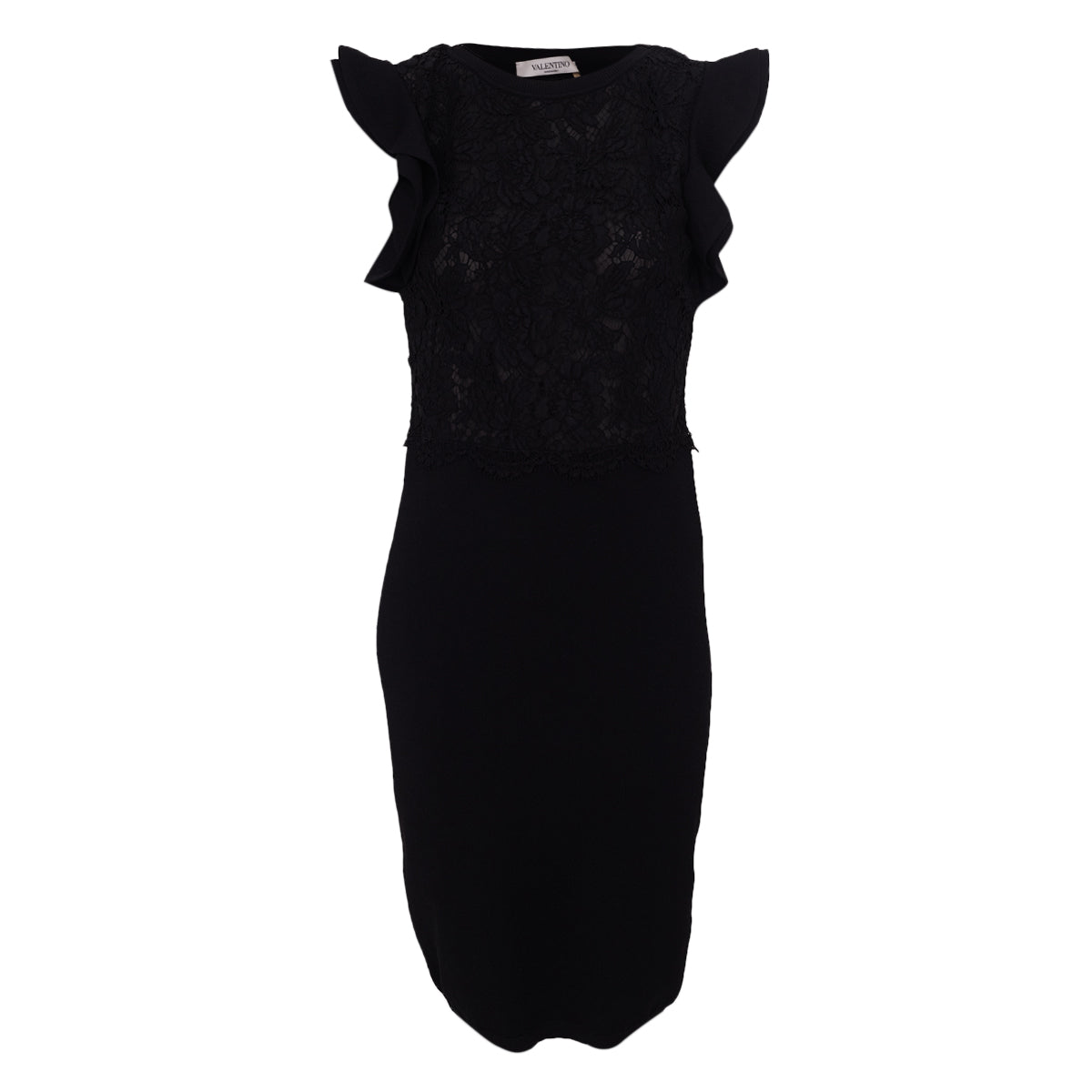 Vestido Valentino Preto c/ Renda Tam.M It
