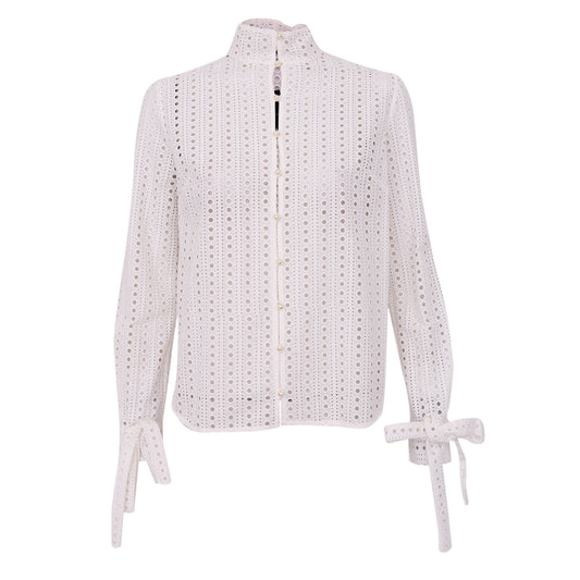 Camisa Talie NK Branca c/ Botões de Pérolas Tam. 38