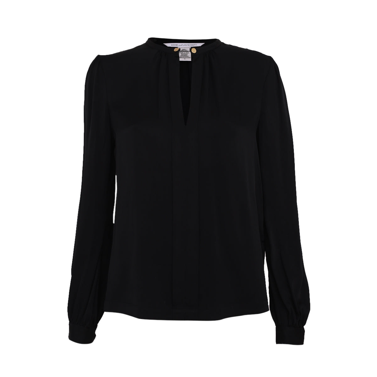 Camisa Diane von Furstenberg Preta Tam. 42 Br