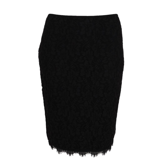 Saia Diane Von Furstenberg Renda Preta Tam. 36 Br