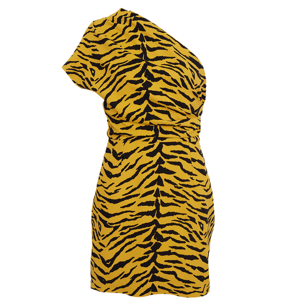 Vestido Saint Laurent Zebra Amarelo Tam. 36 Br