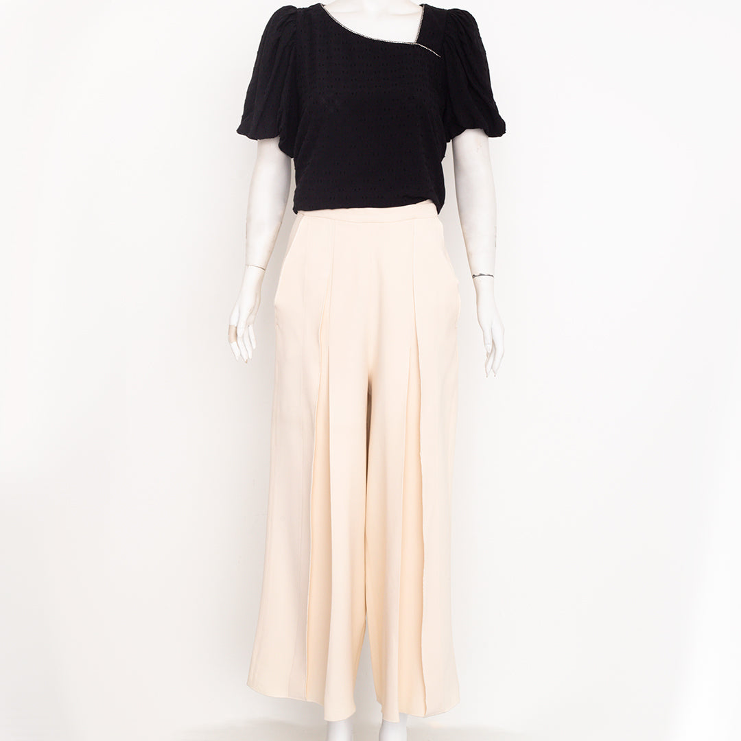 Calça NK Alfaiataria Creme Tam. 38