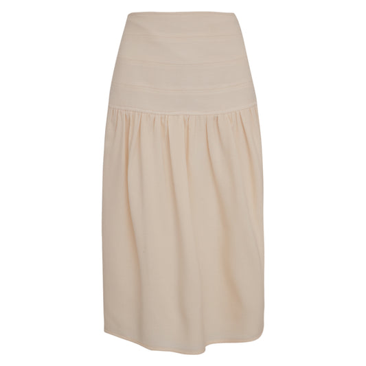 Saia Paula Raia Creme c/ Cós Alongado Tam. 38