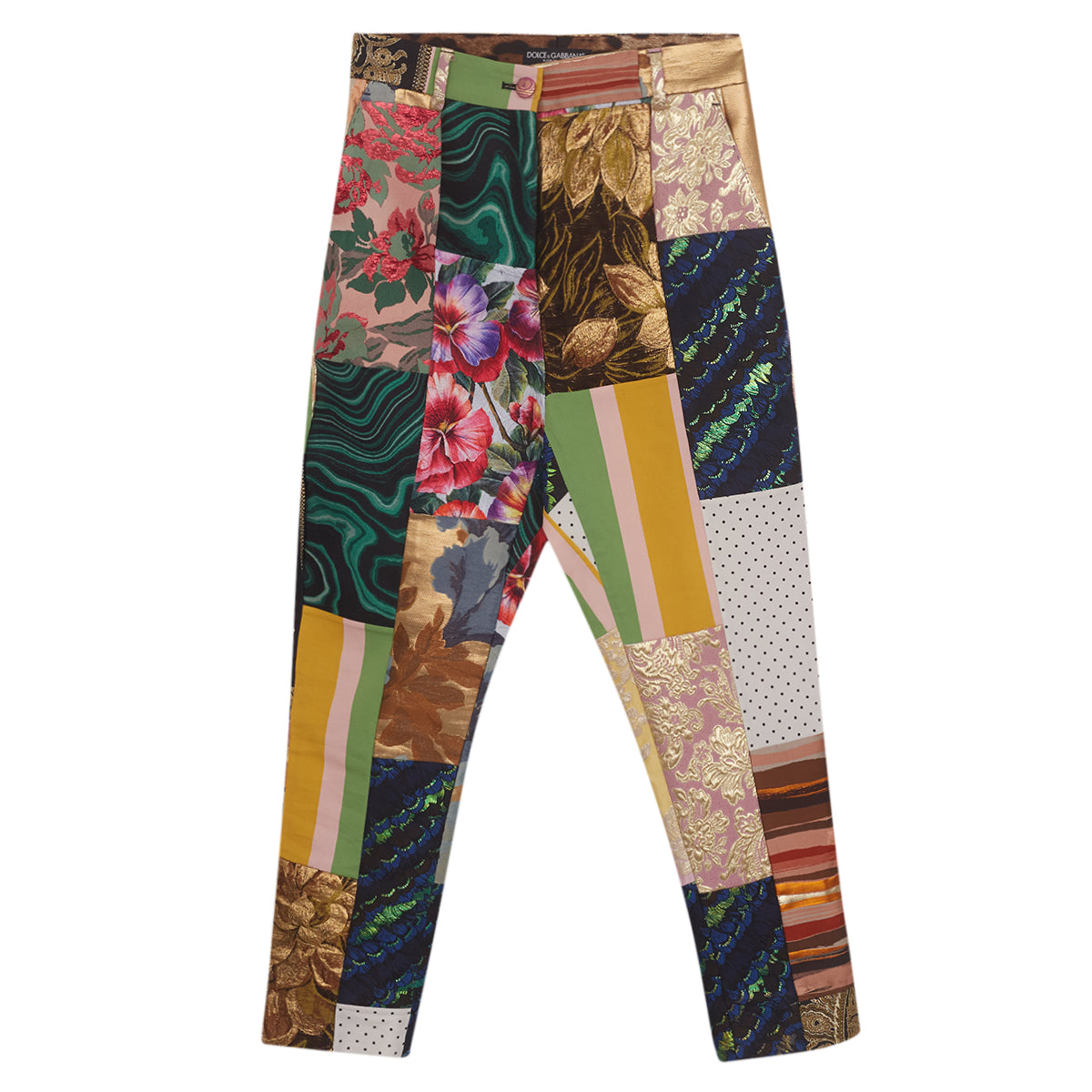 Calça Dolce & Gabbana em retalhos Coloridos Tam.38 It
