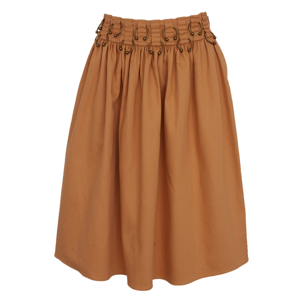 Saia Paula Raia Mostarda c/ Ferragens Tam. 40