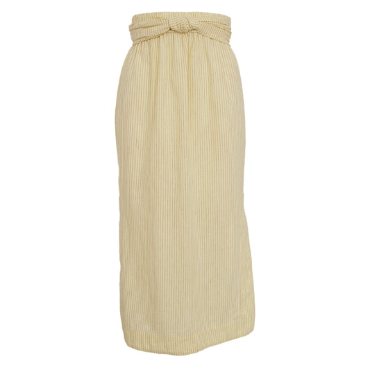 Saia Paula Raia Amarela Listrada Tam. 34