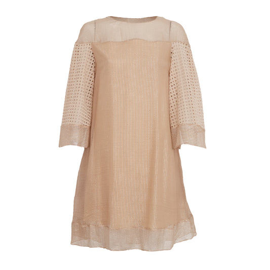 Vestido Mixed Nude Tam. P