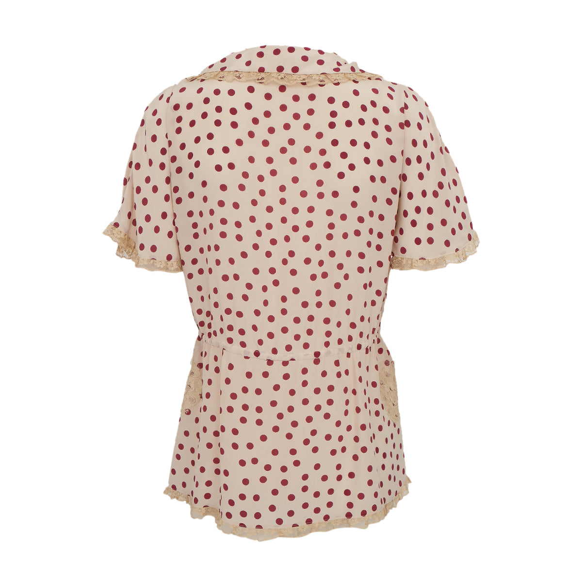 Blusa Dolce & Gabbana Poá Bege Tam. 44 It