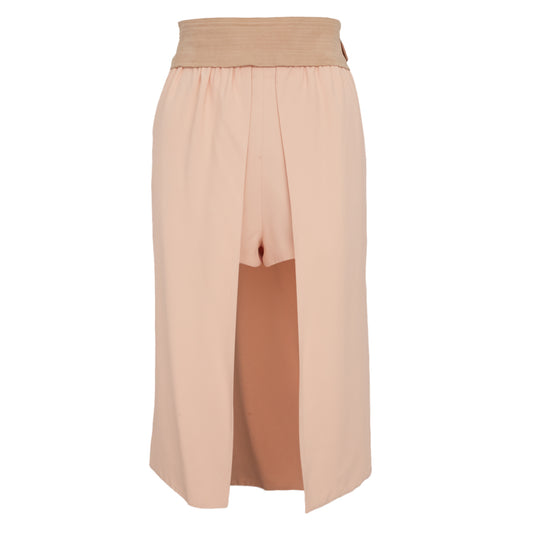 Saia Paula Raia Rosa Claro c/ Cós em Camurça Tam. 38