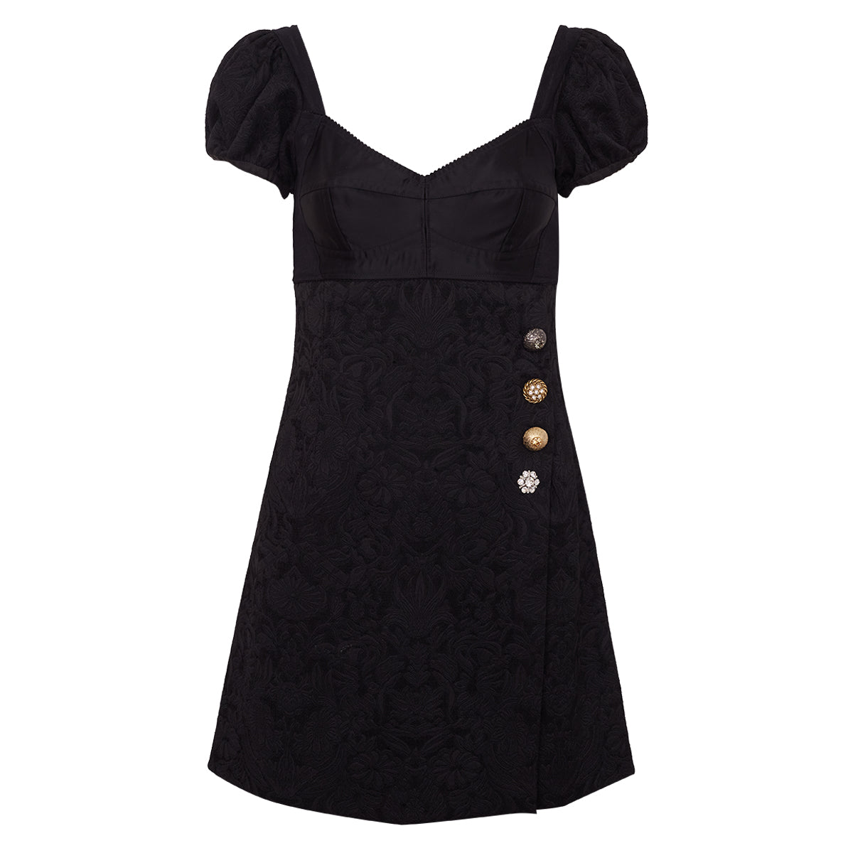 Vestido Dolce & Gabbana c/ Renda Preto Tam. 38 Br