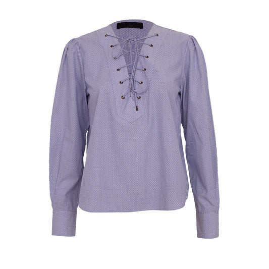 Camisa NK Azul Listrada Tam. 38