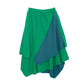 Saia Paula Raia Verde com Recortes Tam. 38
