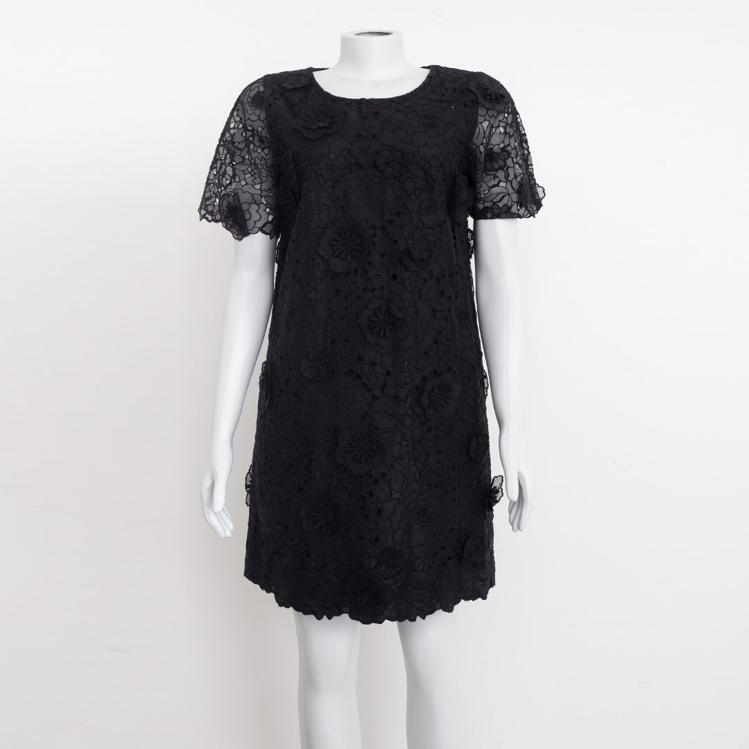 Vestido Stella McCartney Preto com Renda Tam. 42