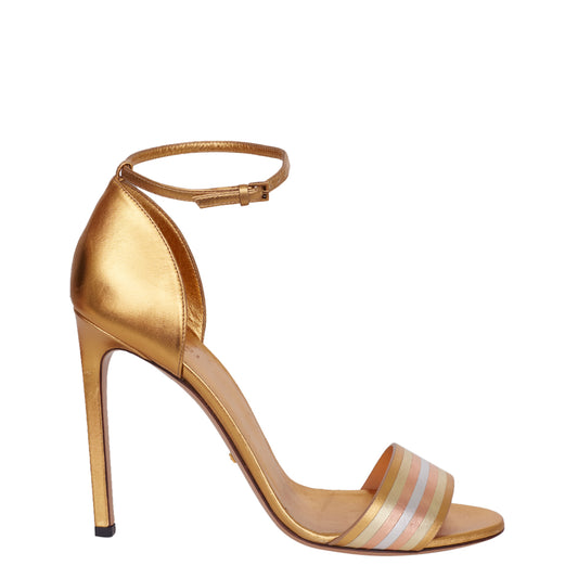 Salto Gucci Dourado Tam. 38 Br