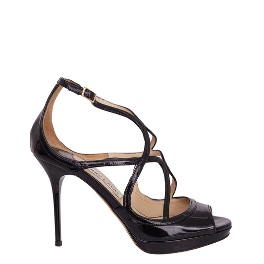 Sandália Jimmy Choo Preta Tam. 36,5 Br