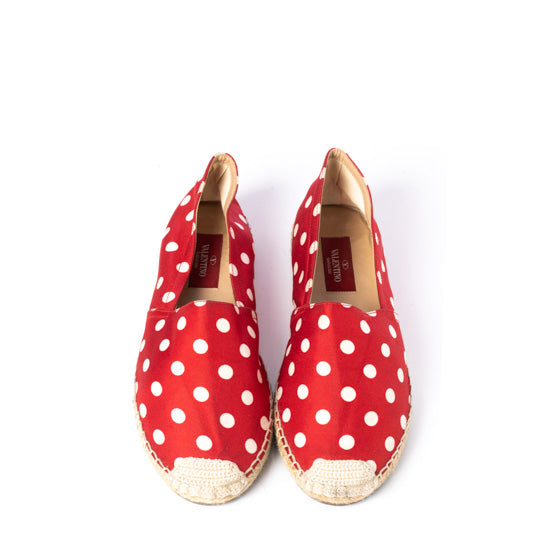 Alpargata Valentino Vermelho Poá Tam. 36