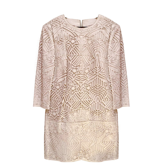 Vestido NK Couro Creme Tam. 36