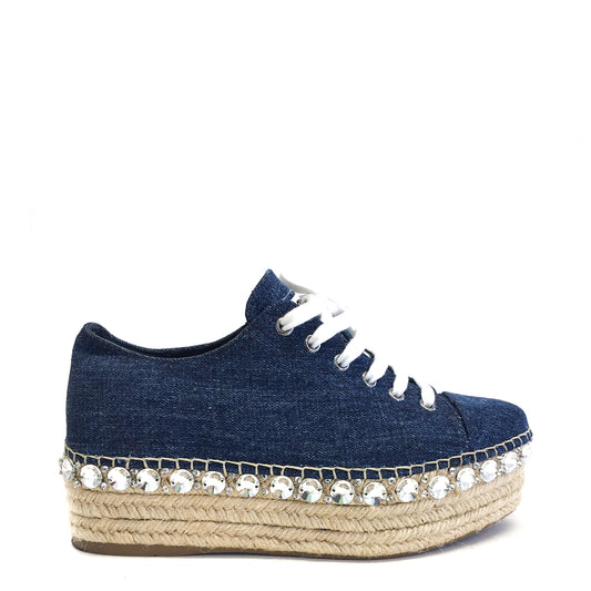 Tênis Espadrille Miu Miu Jeans Tam. 37