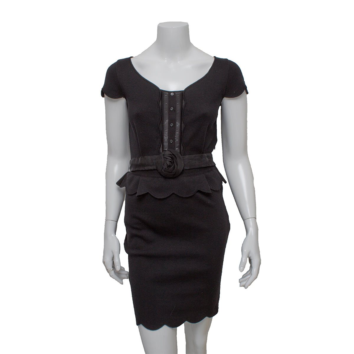 Vestido Christian Dior Preto Tam. 38/Bra