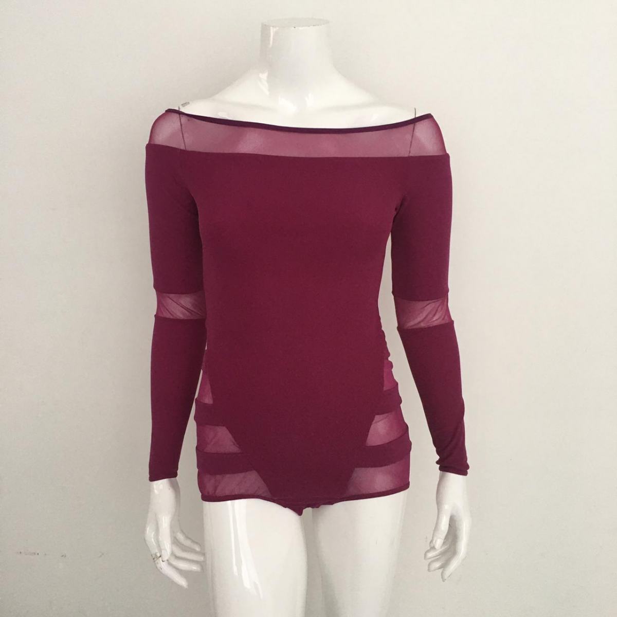 Body Paula Raia Roxo Tam. M Br