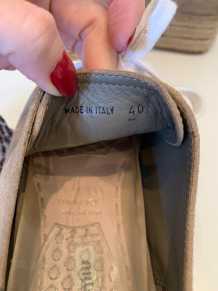 Tênis Miu Miu Bege Plataforma Tam. 40