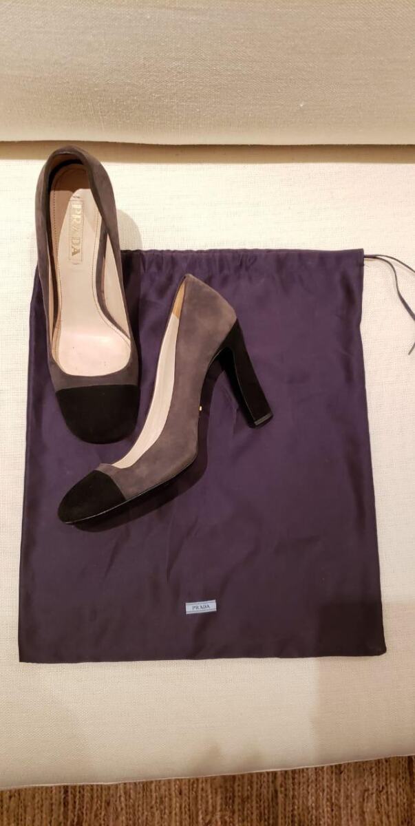 Sapato Prada Bicolor Camurça Tam. 40