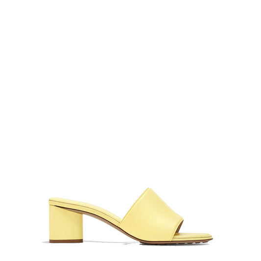 Sandália Bottega Veneta Couro Amarelo Tam. 37 br