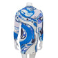 Vestido Emilio Pucci Azul e Branco Tam. 40