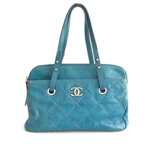 Bolsa Chanel Azul Turquesa