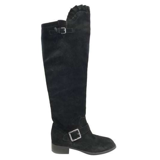 Bota Valentino Preto Suede Tam. 37,5