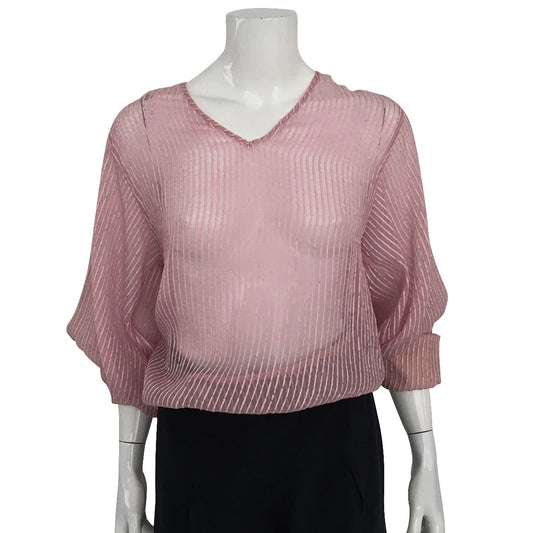 Camisa Paula Raia Rosa Transparente Tam. 36