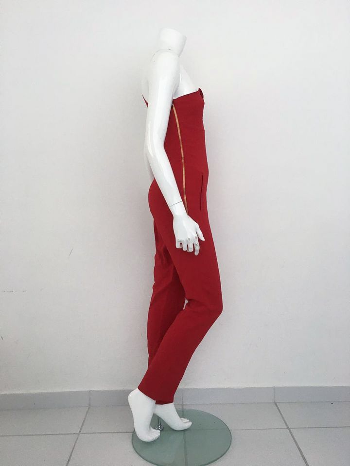 Macacão Roland Mouret Vermelho Tam. 42