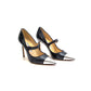Sapato Manolo Blahnik Bico Prata Tam. 39,5