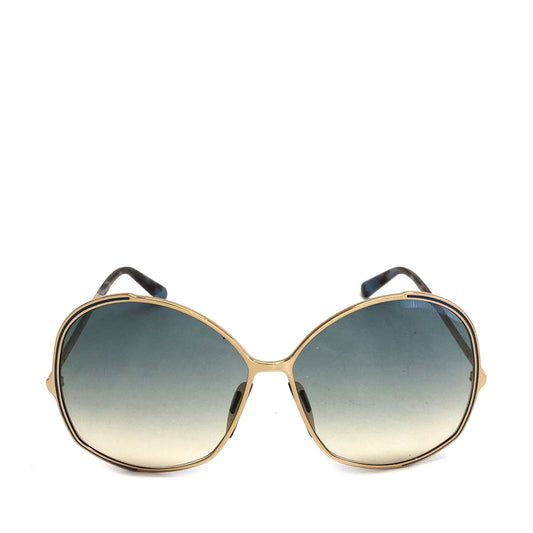 Óculos marc Jacobs azul e rosê redondo