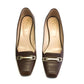 Sapato Tod's Marrom e Dourado Tam. 36