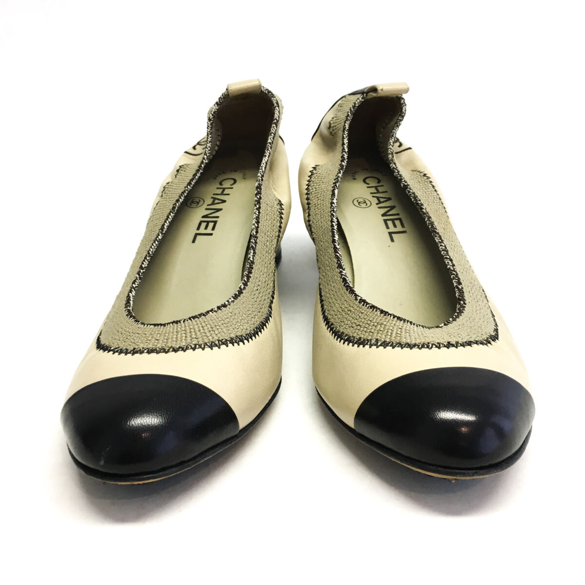 Sapato Chanel Pumps Bicolor 39,5 – Peguei Bode