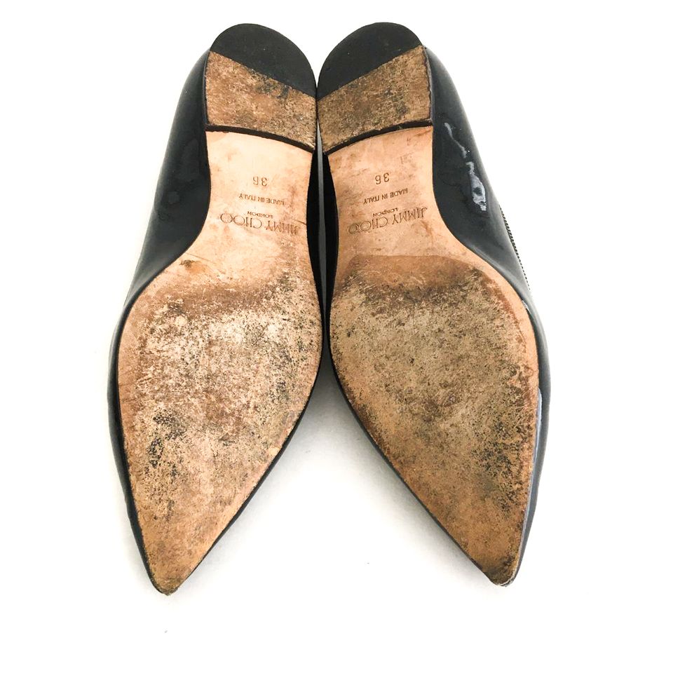 Sapatilha Jimmy Choo Preto e Phytton Tam. 36