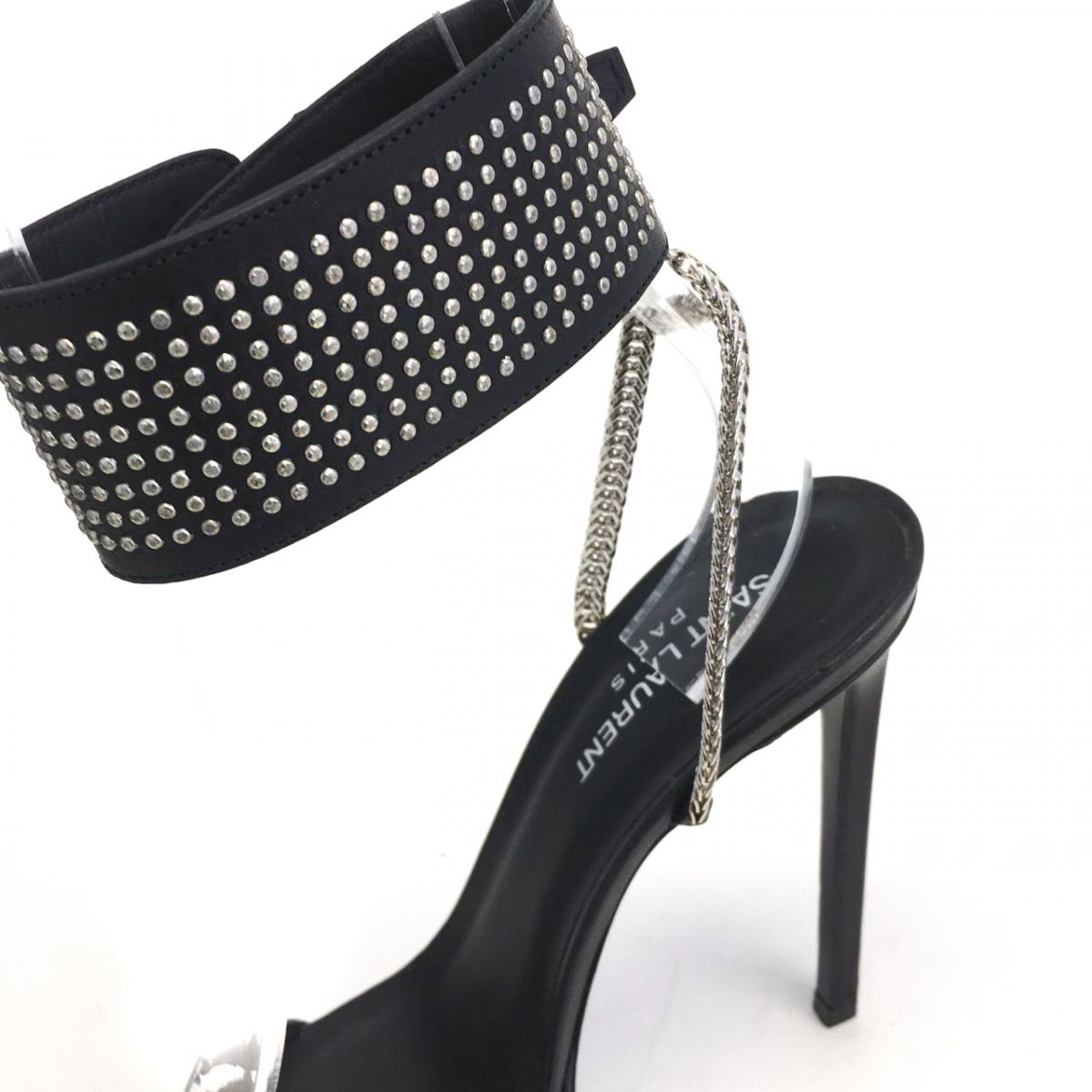 Sandália Saint Laurent Preta Tam. 37 BR