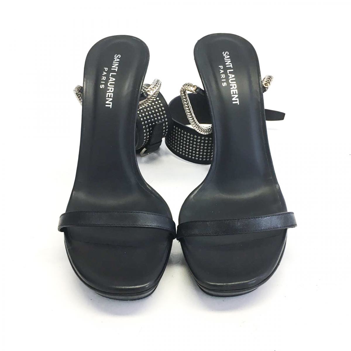 Sandália Saint Laurent Preta Tam. 37 BR