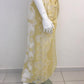 Saia Paula Raia Amarela Midi com Forro Tam. 36