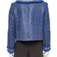 Casaco Matthew Williamson Azul e Preto Tam. 46 Br