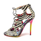 Sandalia Jimmy Choo Animal Print e Glitter Tam. 38,5