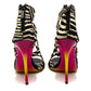 Sandalia Jimmy Choo Animal Print e Glitter Tam. 38,5