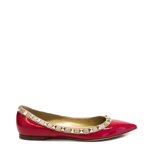 Sapatilha Valentino Vermelha e Nude Tam. 36