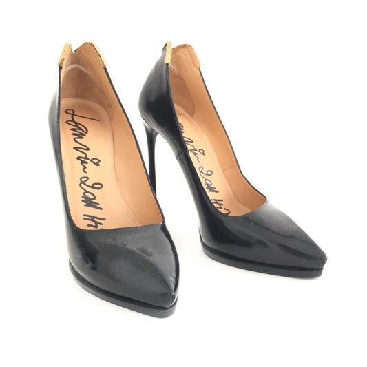 Sapato Scarpin Lanvin Preto Verniz Tam. 38,5